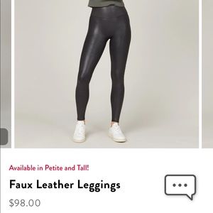 Faux Leather Spanx Leggings